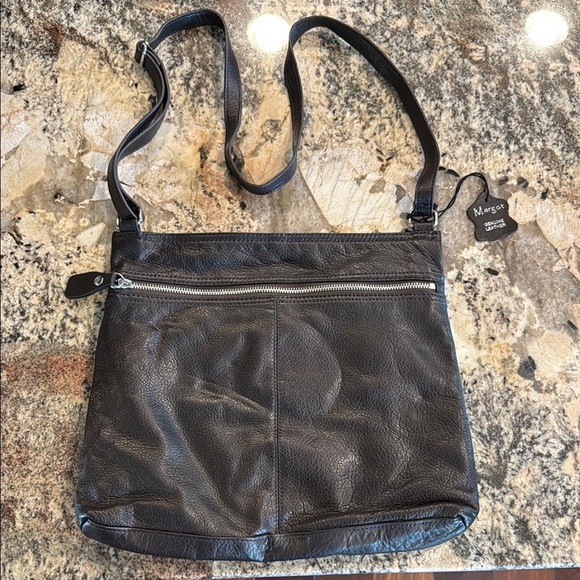 Margot Black Messenger Bag with Adjustable Straps - Picture 1 of 4